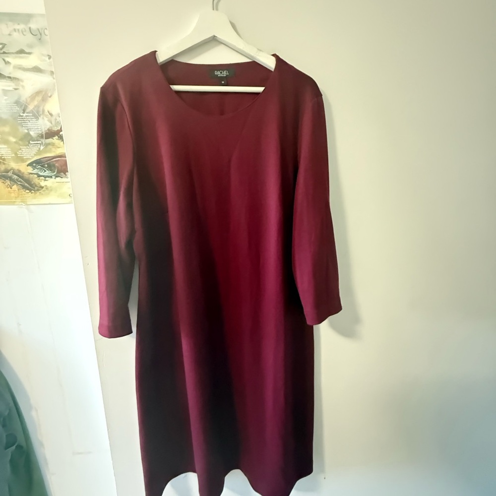 Rachel Zoe Burgundy Long Sleeve Dress- perfect for autumn